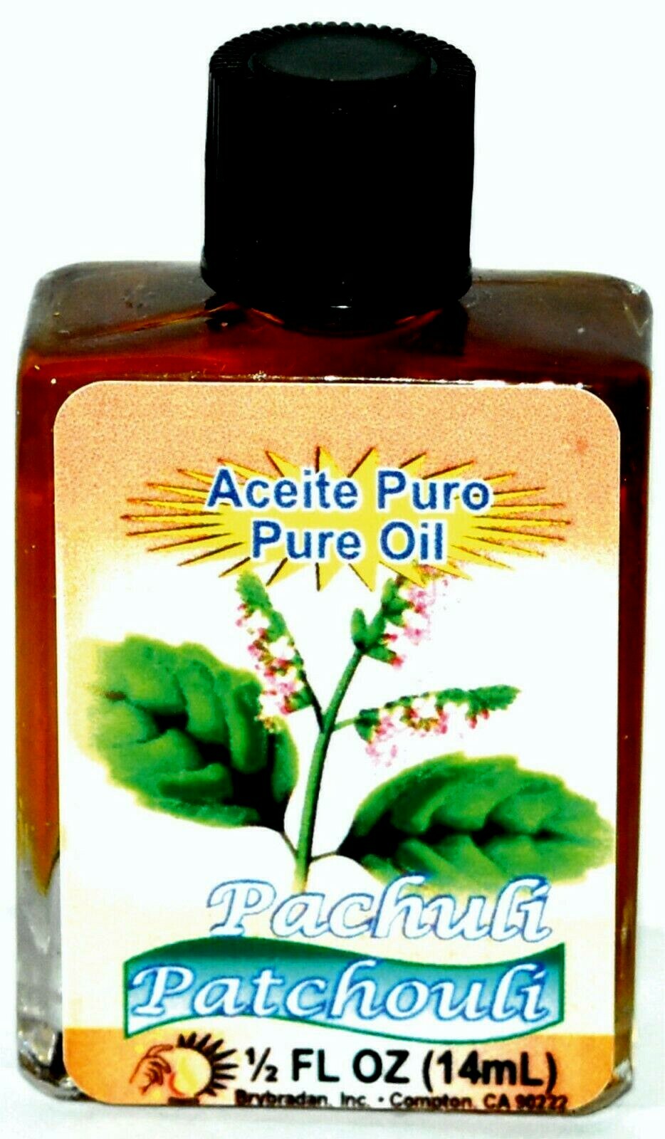 BRYBRADAN PATCHOULI PURE OIL - PACHULI ACEITE PURO 1/2OZ 1 3 6 12 PCS