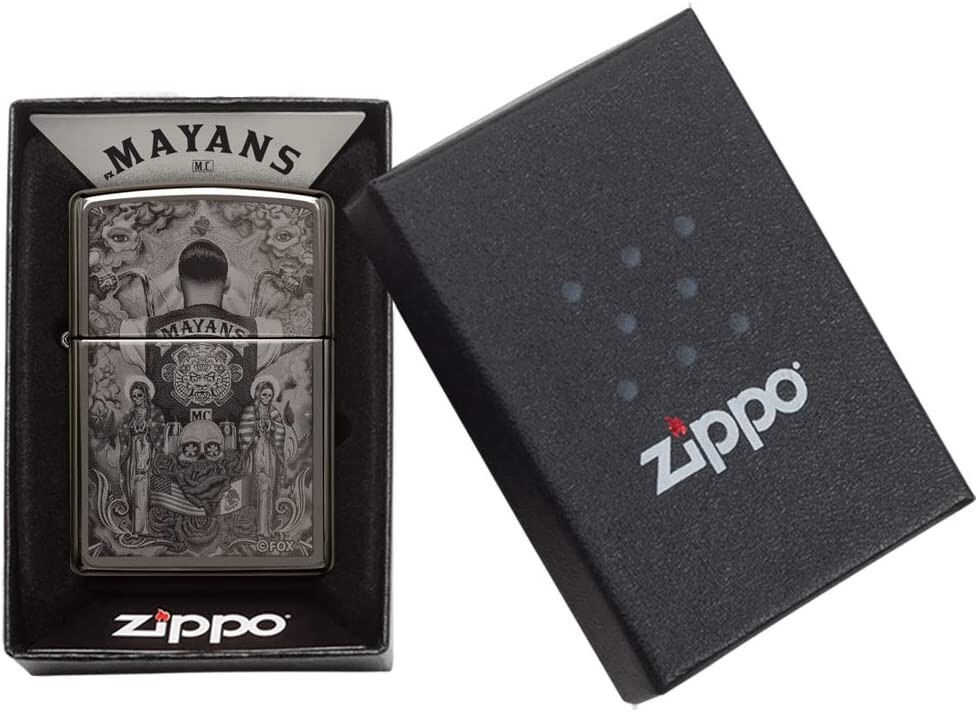 Zippo 49031 Mayans M.C. Black Ice