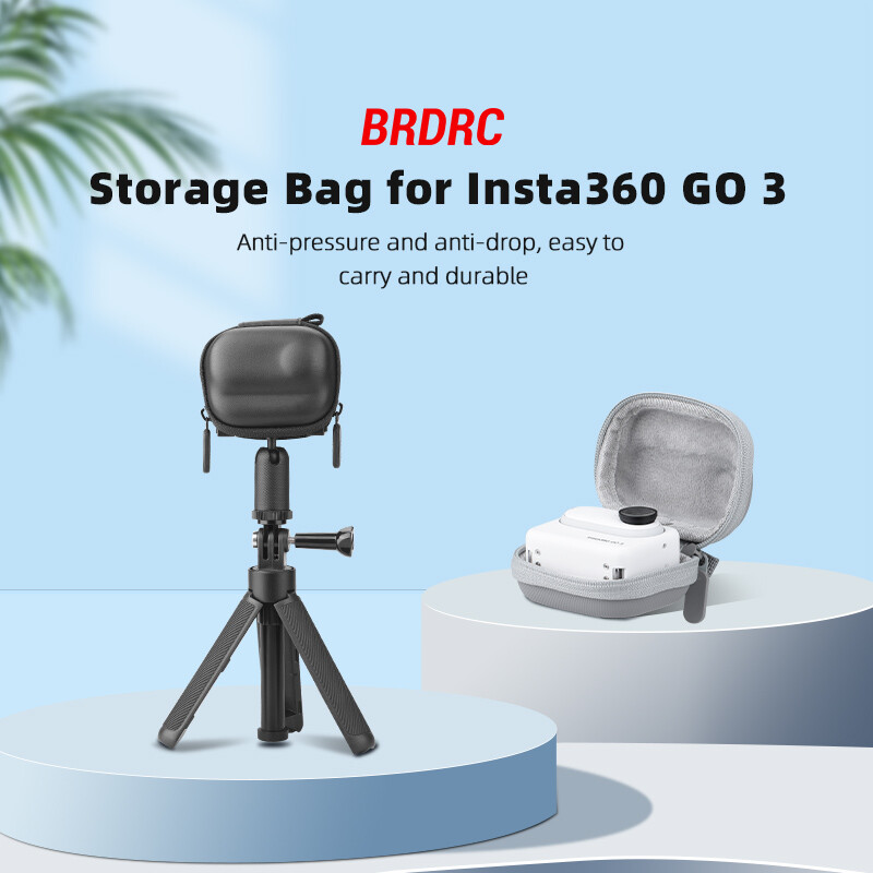 PU Portable Pouch Storage Bag Protective Case For Insta360 GO 3 Action Camera