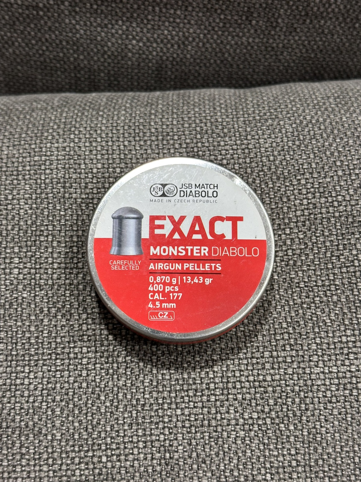 JSB Diabolo Exact Monster .177 Cal, 13.43 Grains, Round Nose, Domed, 400ct