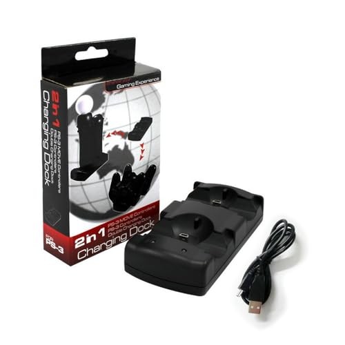 PS3 Controller Charger Station, Dual Controller and Move Controller Charging