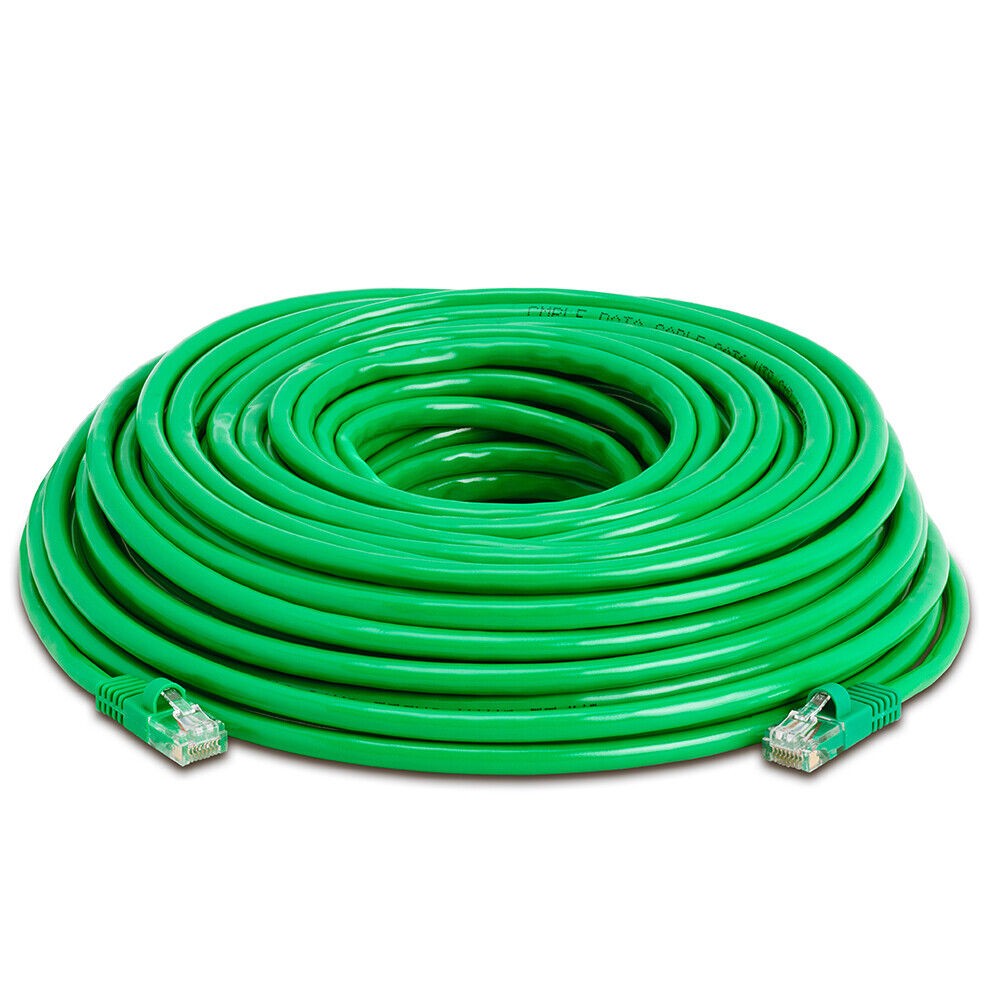 75FT Cat5e Ethernet Cable UTP LAN Network Patch Cord RJ45 Cat 5e Cable - Green