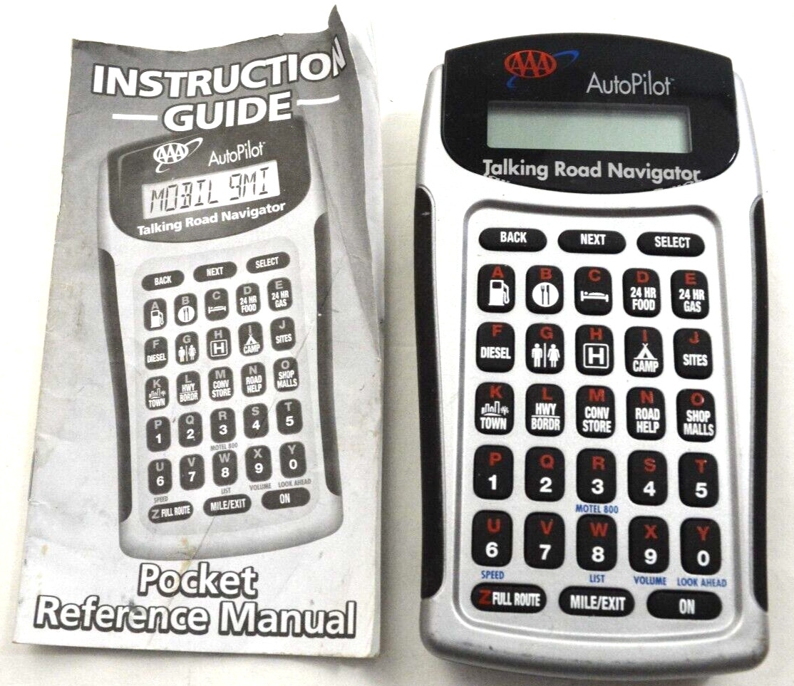 AAA Autopilot Talking Road Navigator model #760 Battery Operated w Manua;