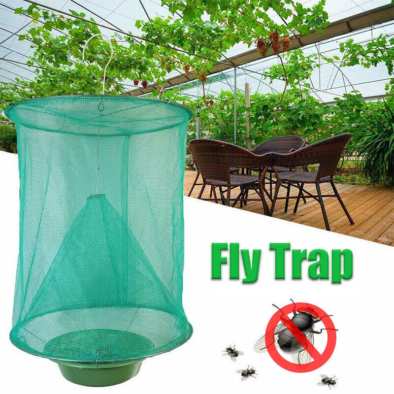 Fly Trap Ranch Reusable Catcher Killer Cage Net Pest Bug Catch Hanging Horse Lot