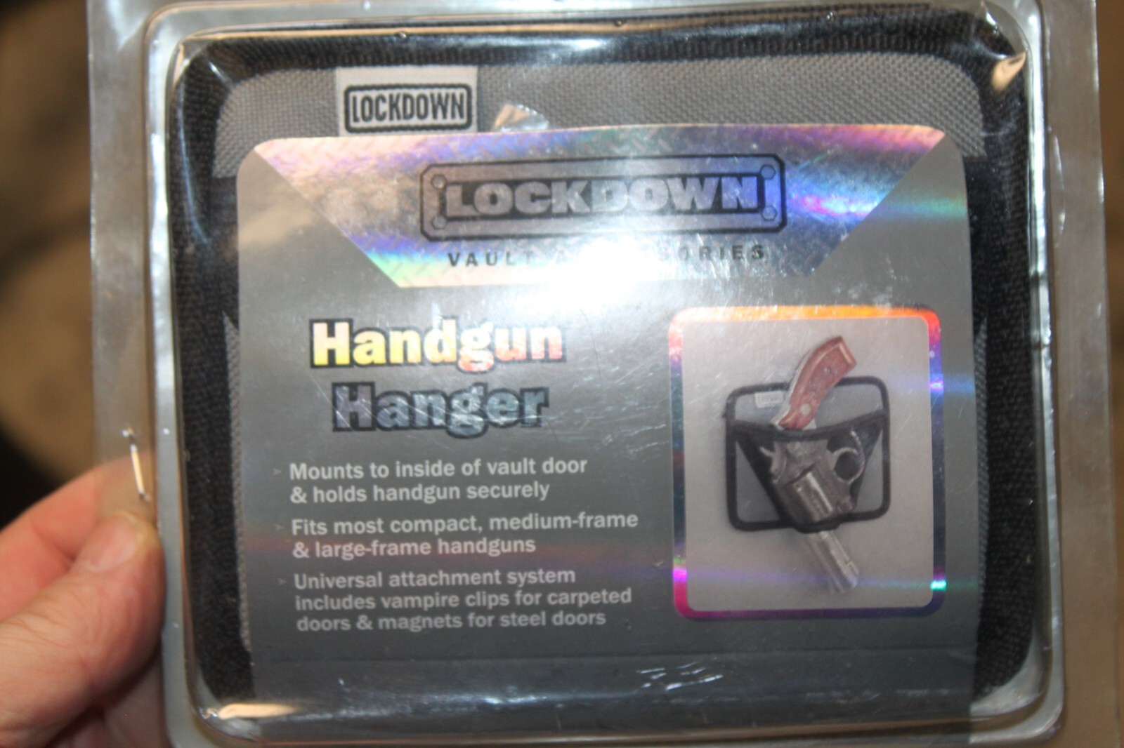 New Lockdown Vault Accessories Handgun Hanger NIP