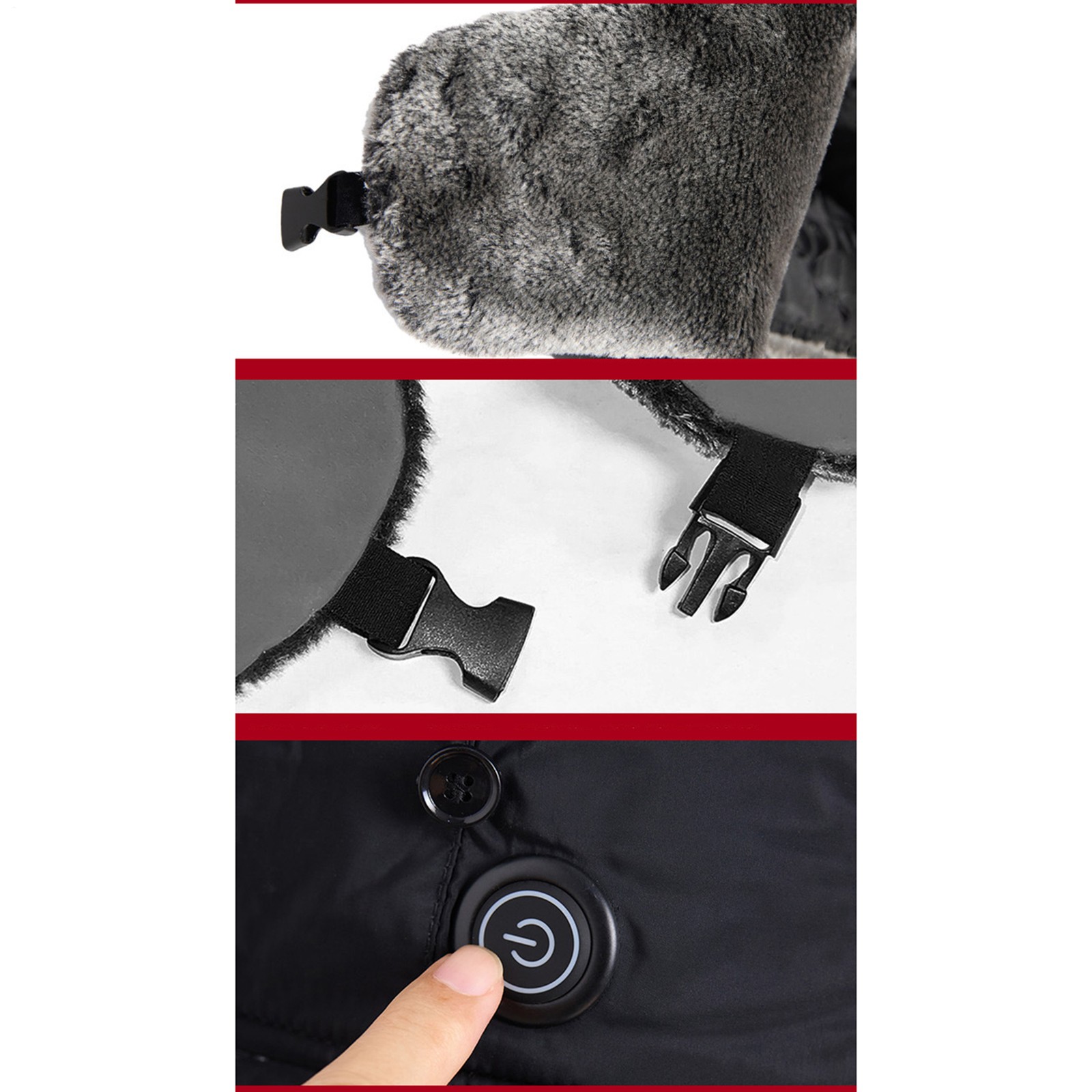 Winter Hat USB-Powered Warm Headgear Windproof Thermal Ear Protection Hat