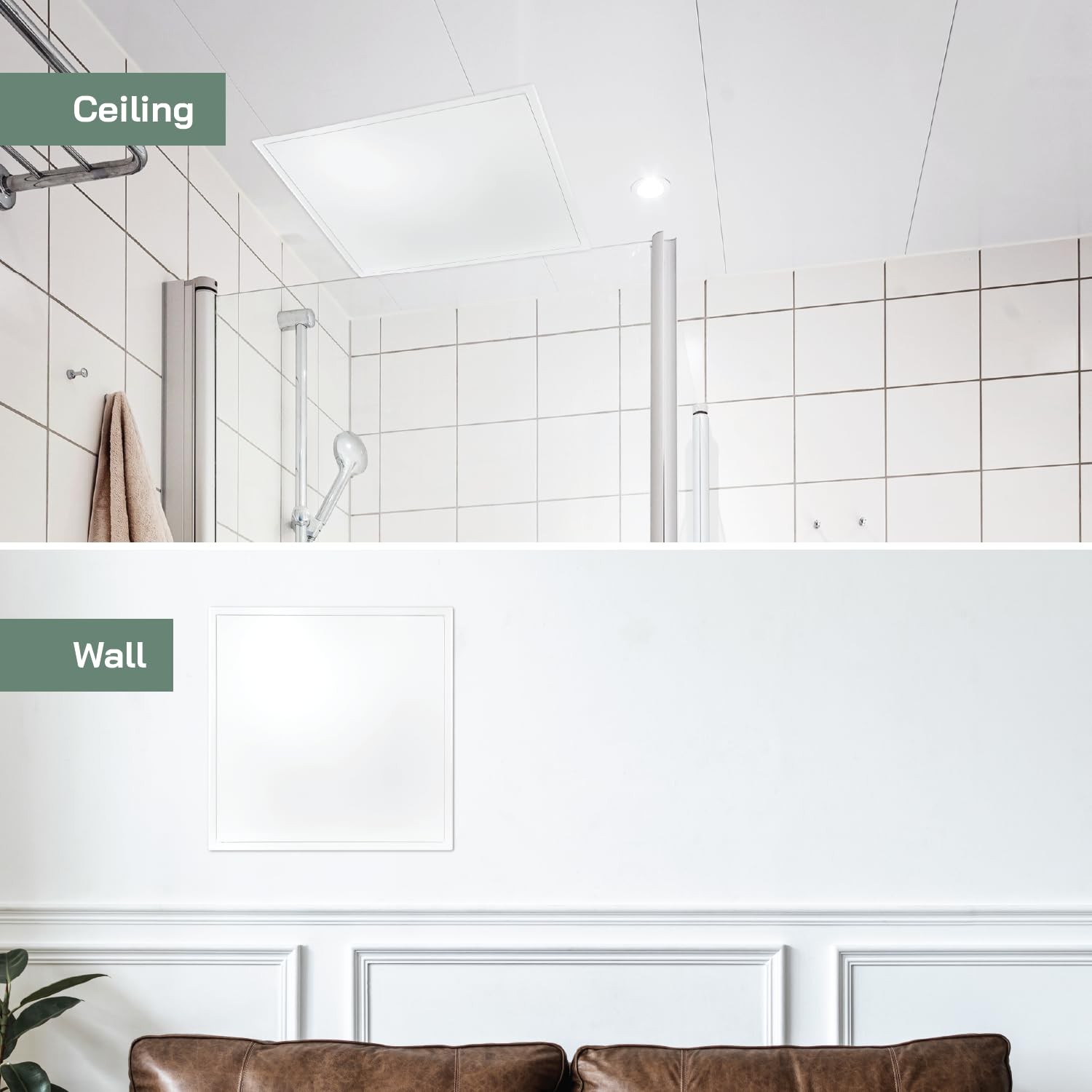24'' x 24'' Inch White Metal Access Panel with Click Function - Easy Access D...