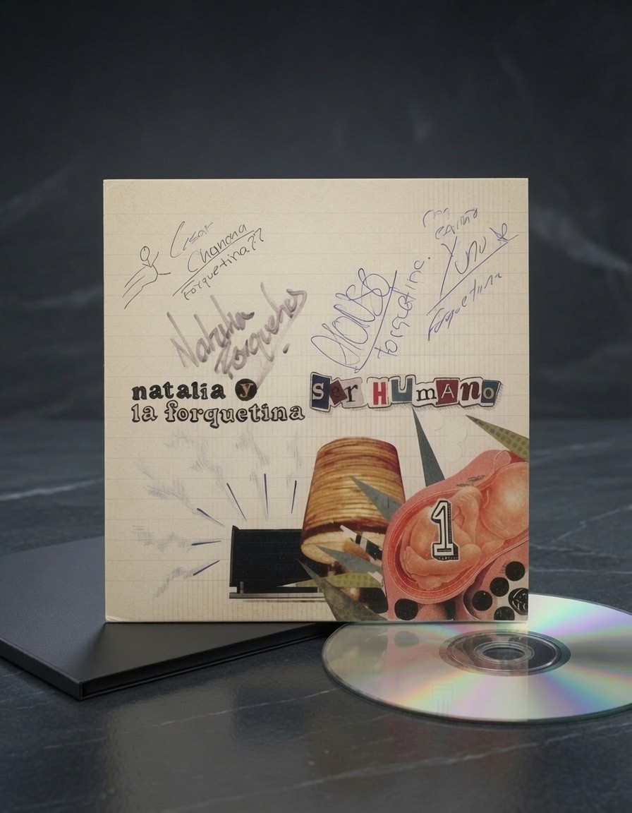 Natalia Y La Forquetina Ser Humano Autographed Promo CD Sony BMG Mexico Rare