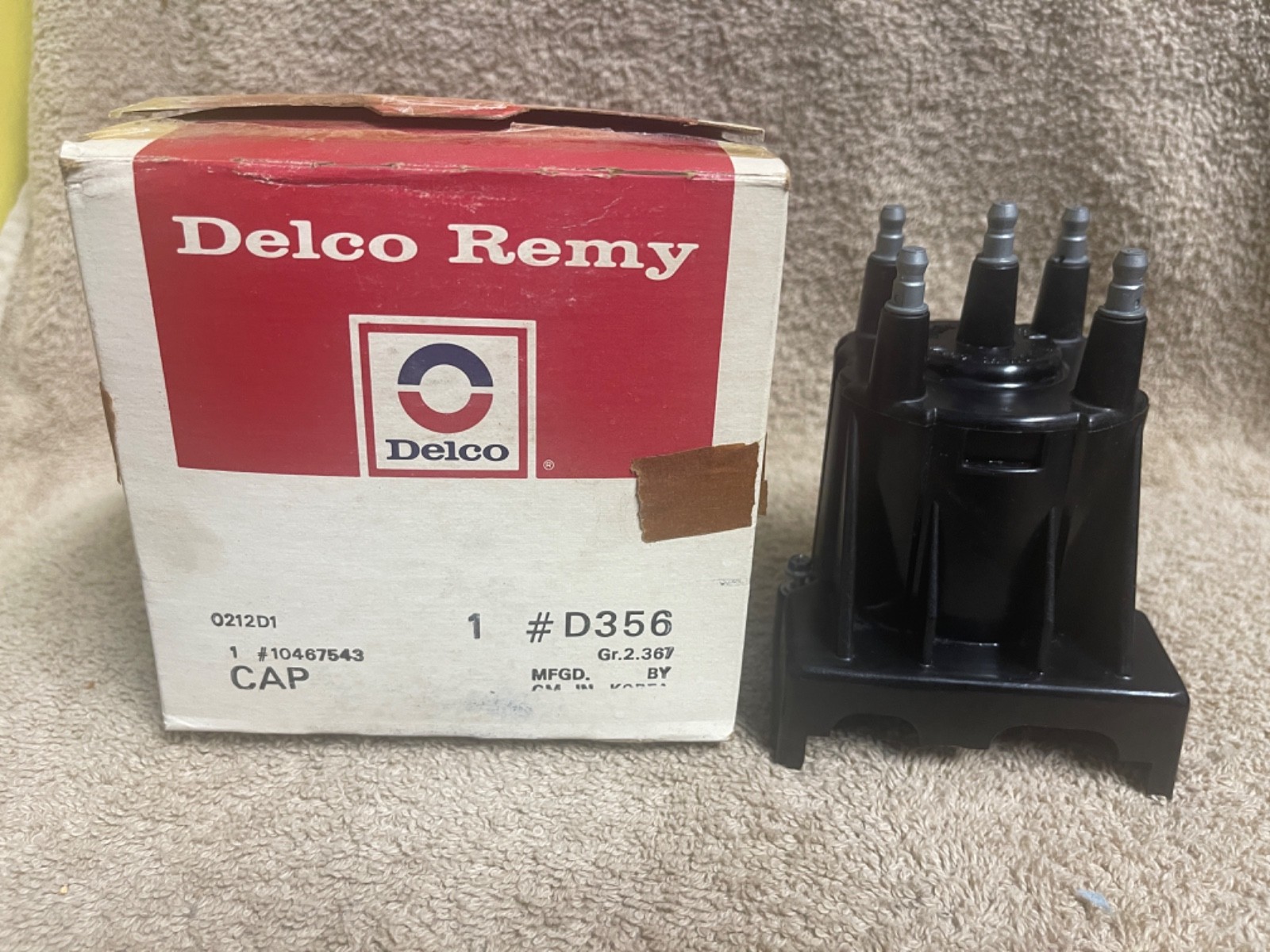 NOS GM 10467543 DELCO REMY D356 1.6L 1.8L 4 DIST. CAP CYL 1987-94 CHEVY GEO