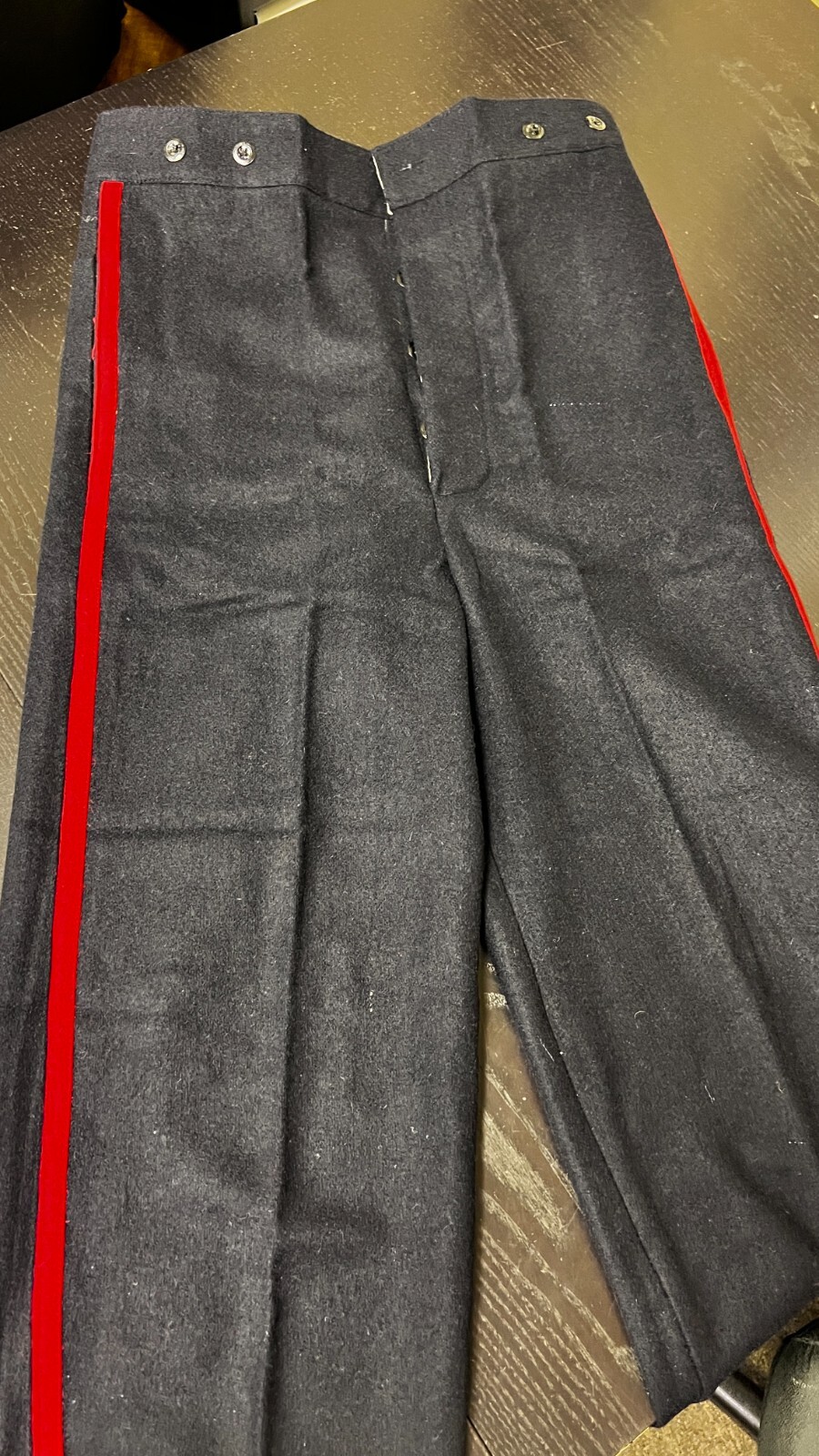 Civil War re-enacting, Union Artillery Corporal Dark-Blue Wool Trousers 32", NEW