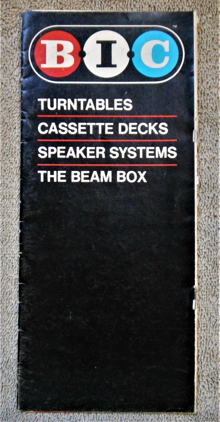 **ORIGINAL** B.I.C. Product Brochure/Catalog - 1978