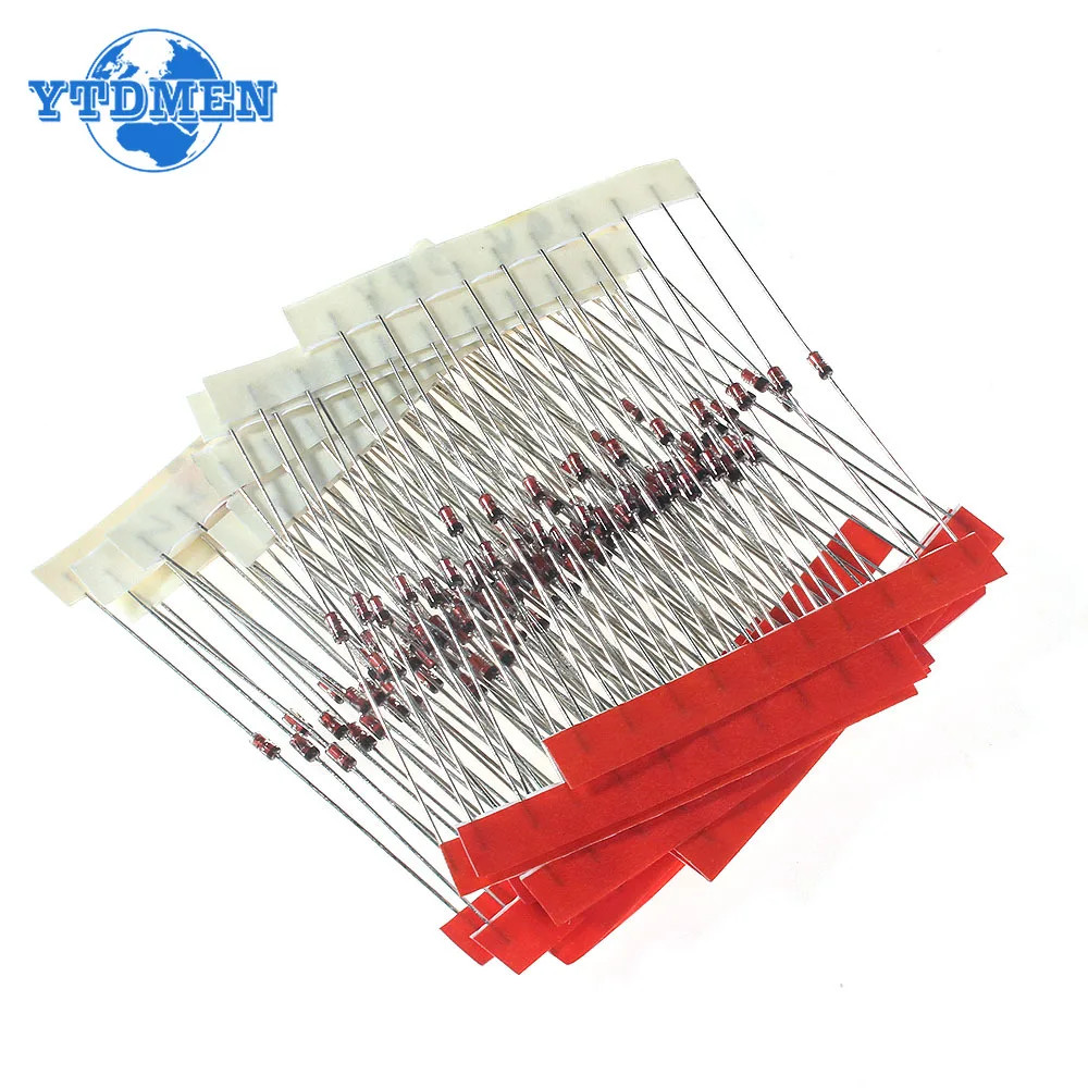 140PCS 0.5W Zener Diode Kit 3.3V-30V 14 Values Assorted for DIY Electronics