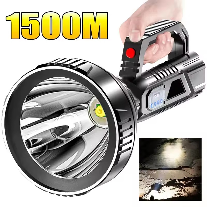 Super Bright LED Spot Light Searchlight Rechargeable Hand Torch Work Light Lamp*