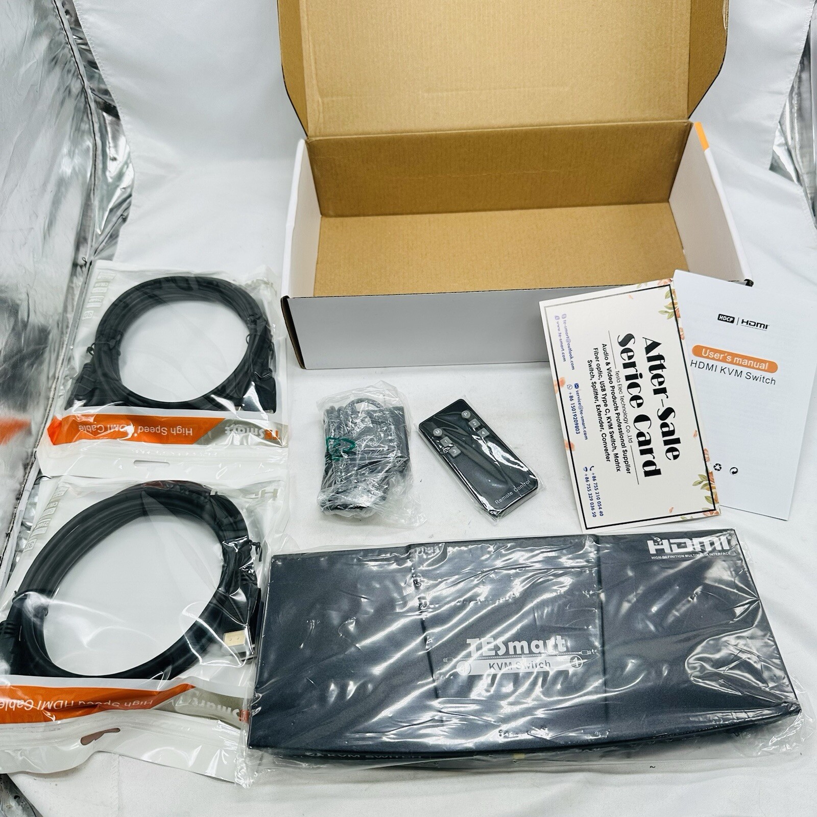 TESmart HD HDMI 4 Port KVM Switch 4x1: 60hz HKS0401A1U