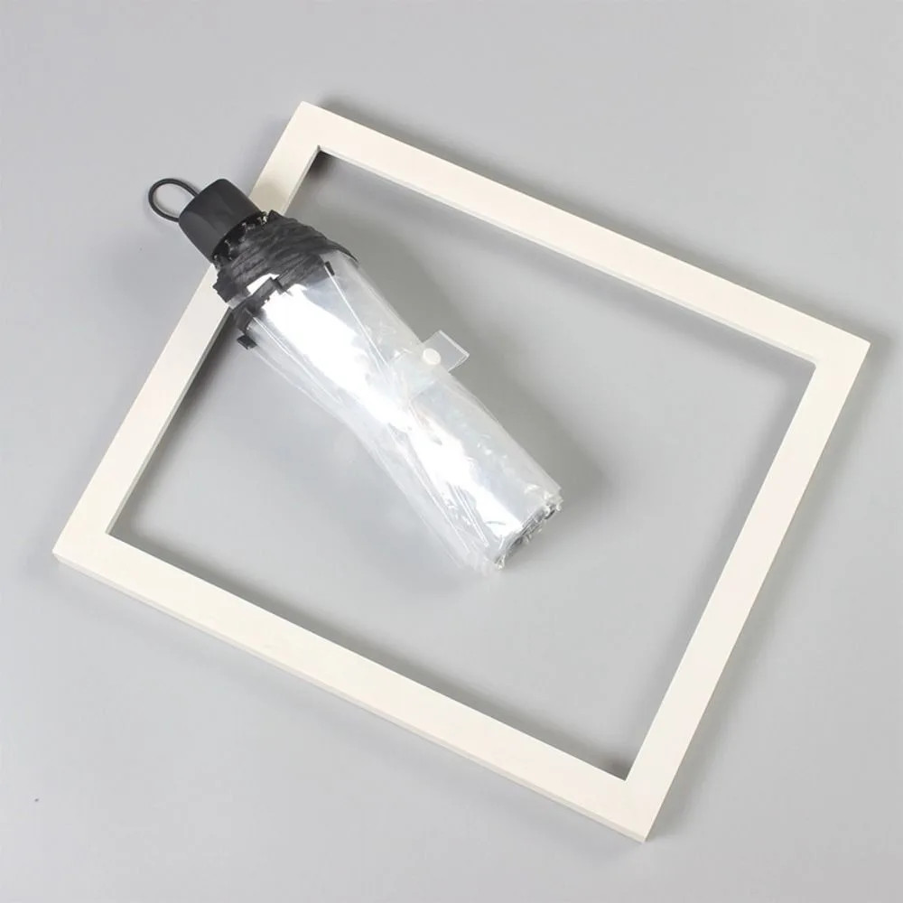 Rainproof Transparent Automatic Umbrella Clear Windproof Folding Sun
