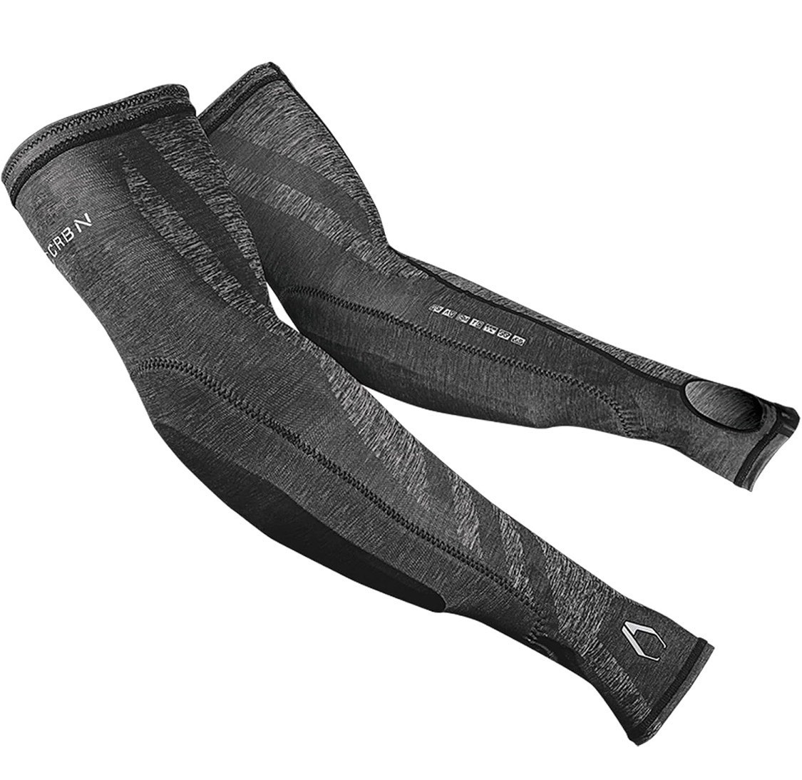 CRBN SC Paintball Elbow Sleeves Heather Gray XXL Compression Arm Protection