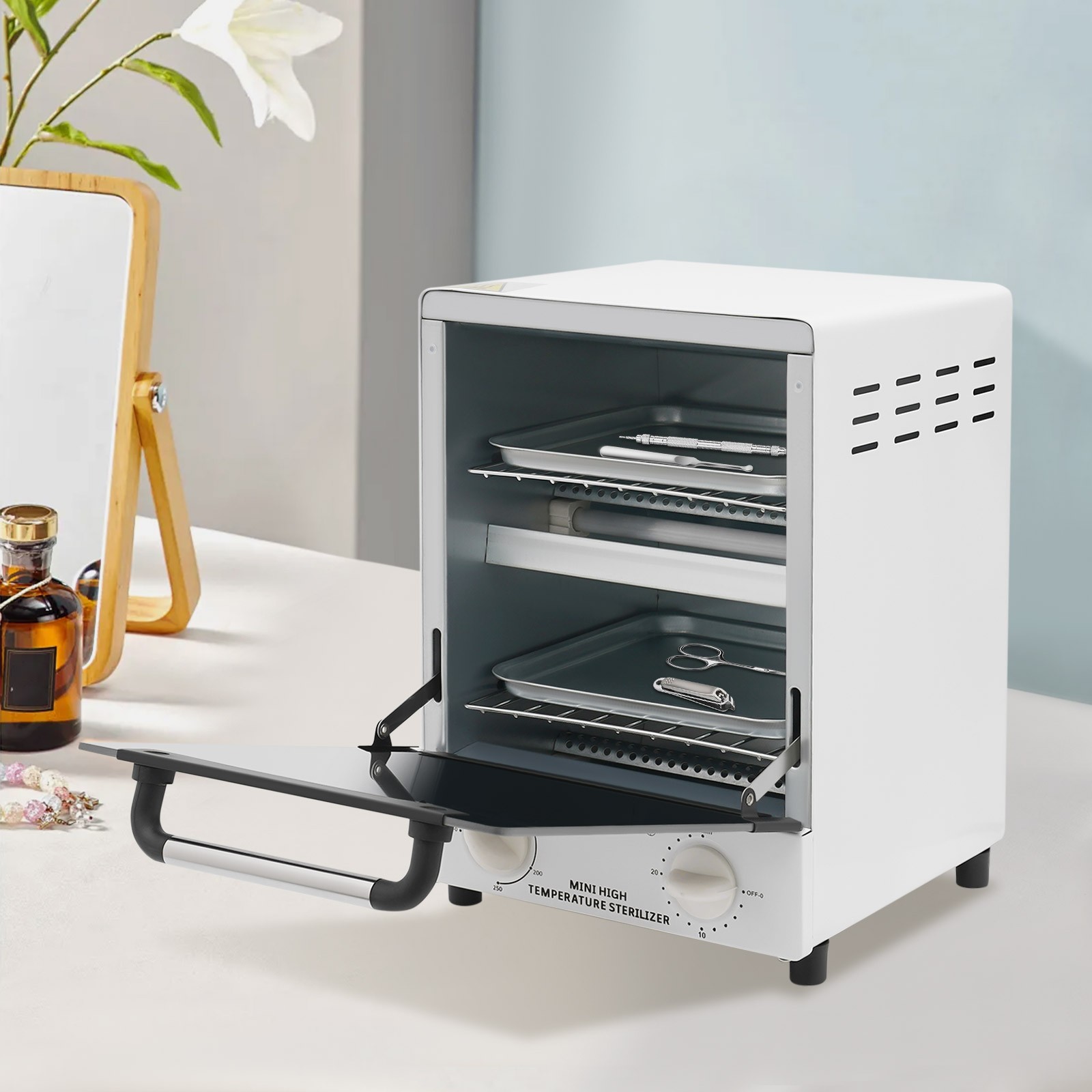 High Temperature Sterilizer Nail Tools Multi-Function Cleaning Cabinet for Salon