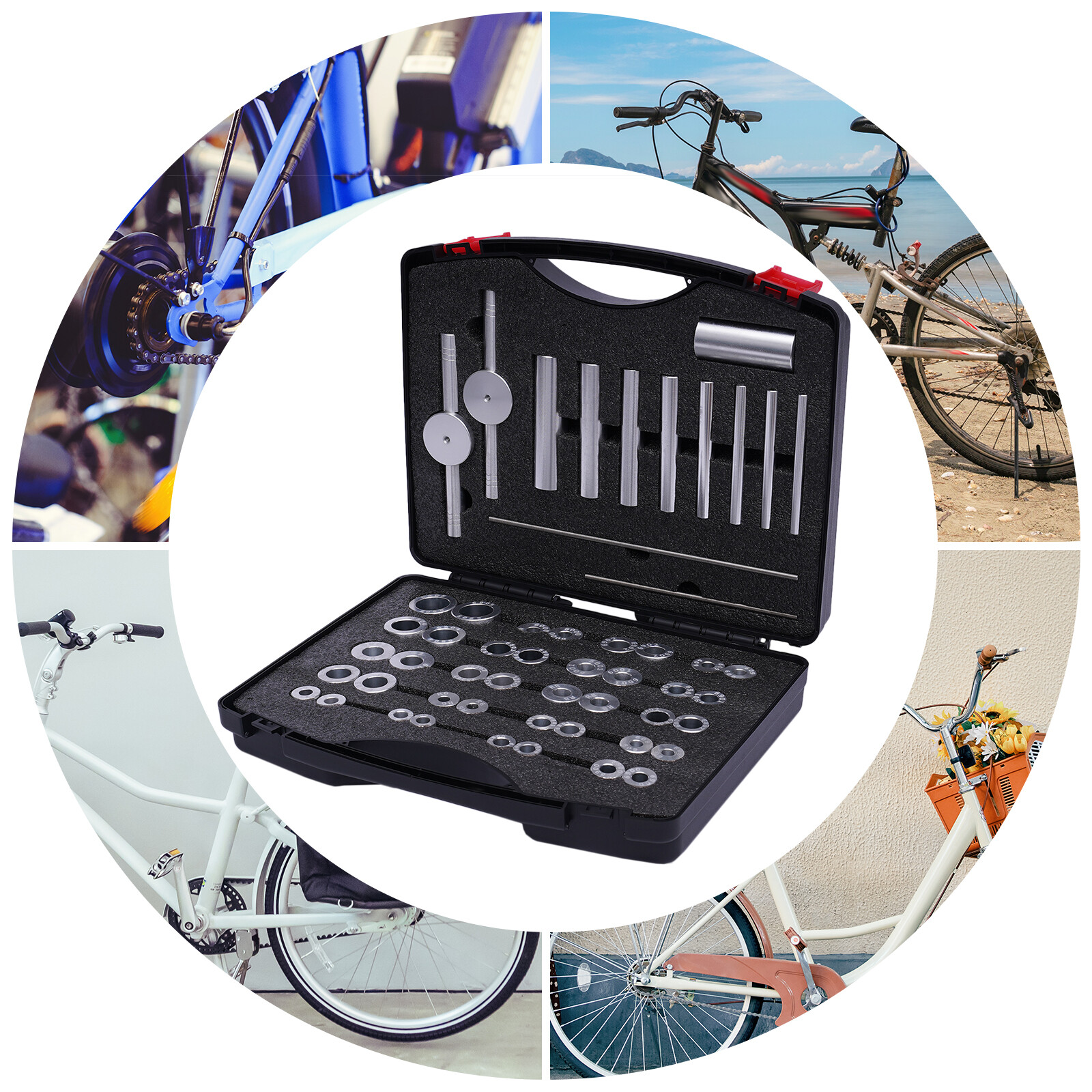 Bicycle Cycle Bearing Press Set Bike Frame/Wheels/Hub Removal Installation Kit