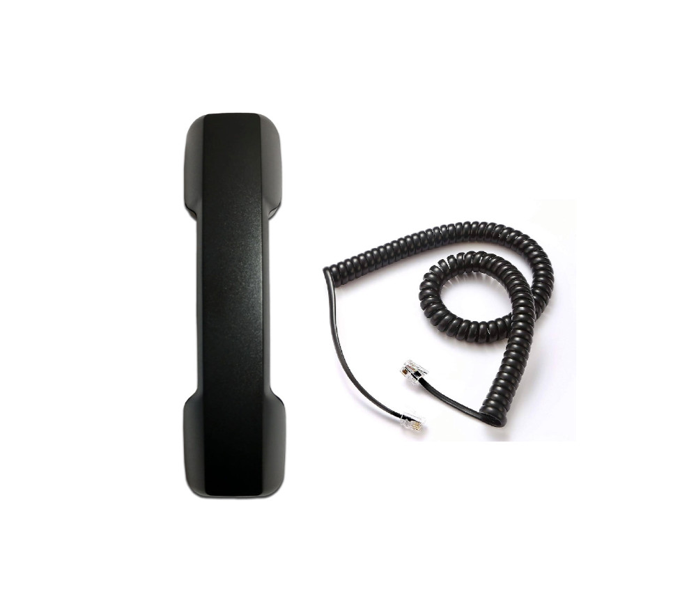 Panasonic KX-T7633 Replacement Handset w/ Handset Cord (Black) *NEW*