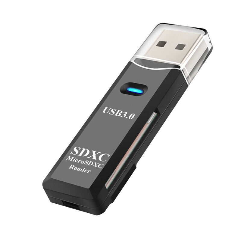 2 In 1 USB 3.0 Card Memory Reader High Speed SD SDHC SDXC Micro Writer Adapter