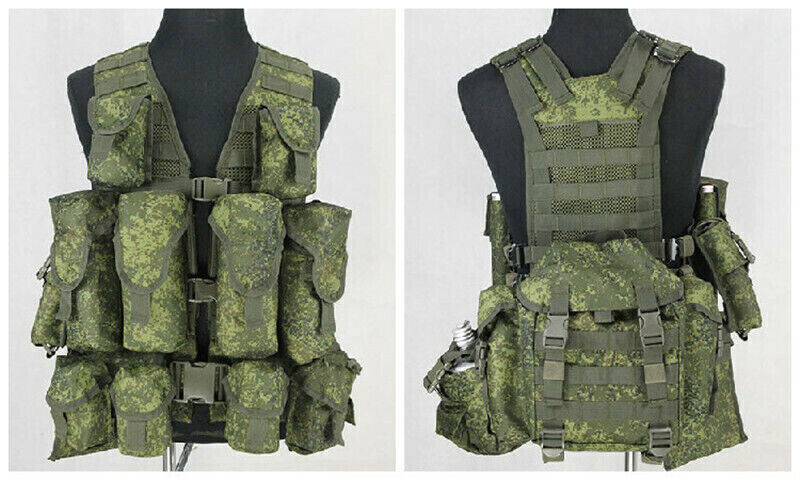 Stock IN US! Russian Tactical 6SH117 Molle Bag Emr Combat Equipment Replica Vest