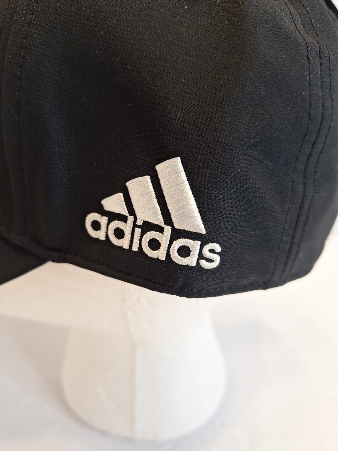 Adidas Golf Heroes Alliance Black Strapback Hat OSFM