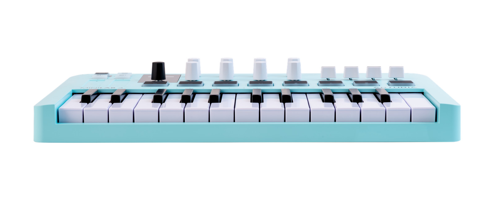 Arturia MiniLab 3 Compact MIDI Keyboard and Pad Controller, Special-Edition Aqua
