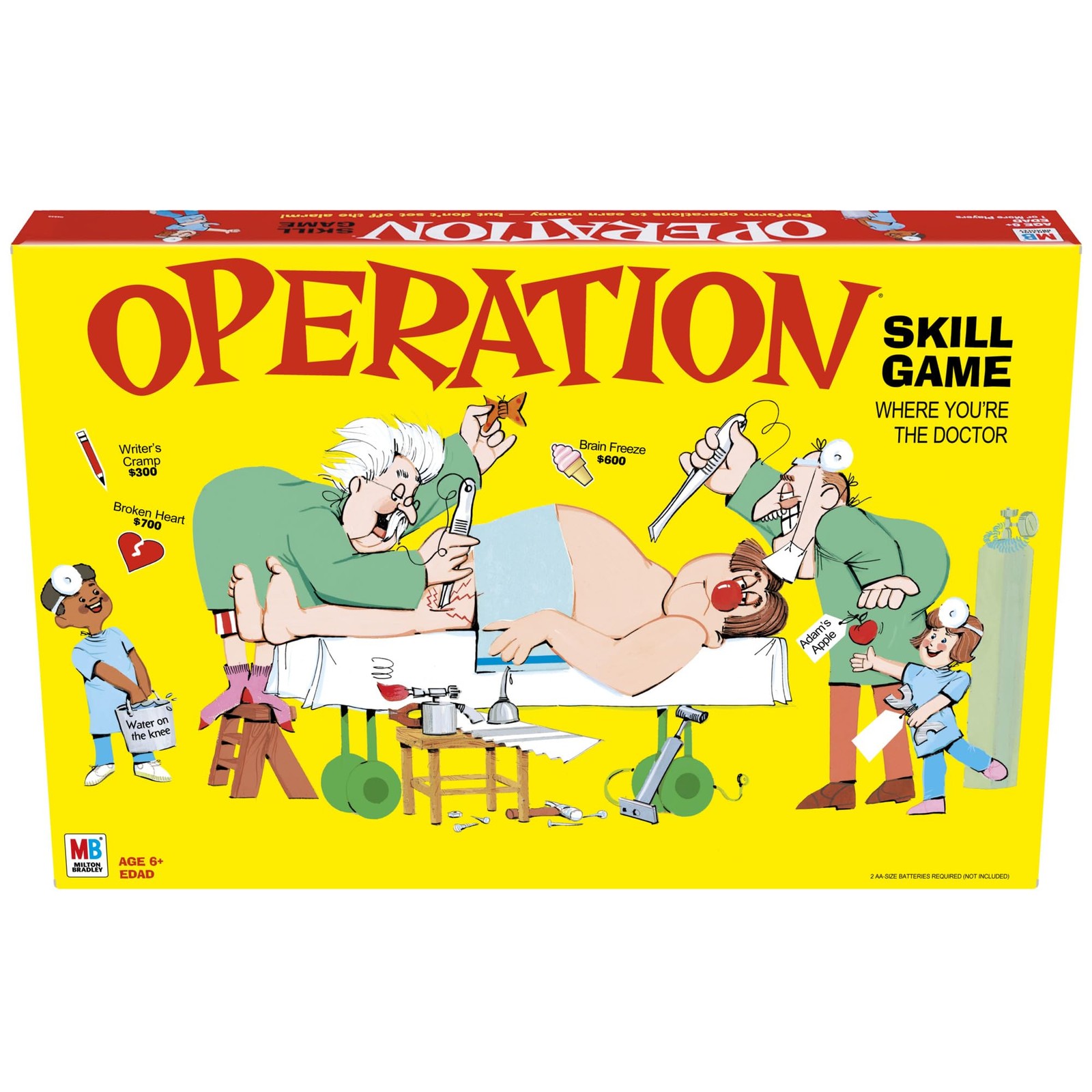 Hasbro Gaming Operation Electronic Board Game, Original version, Multicolor