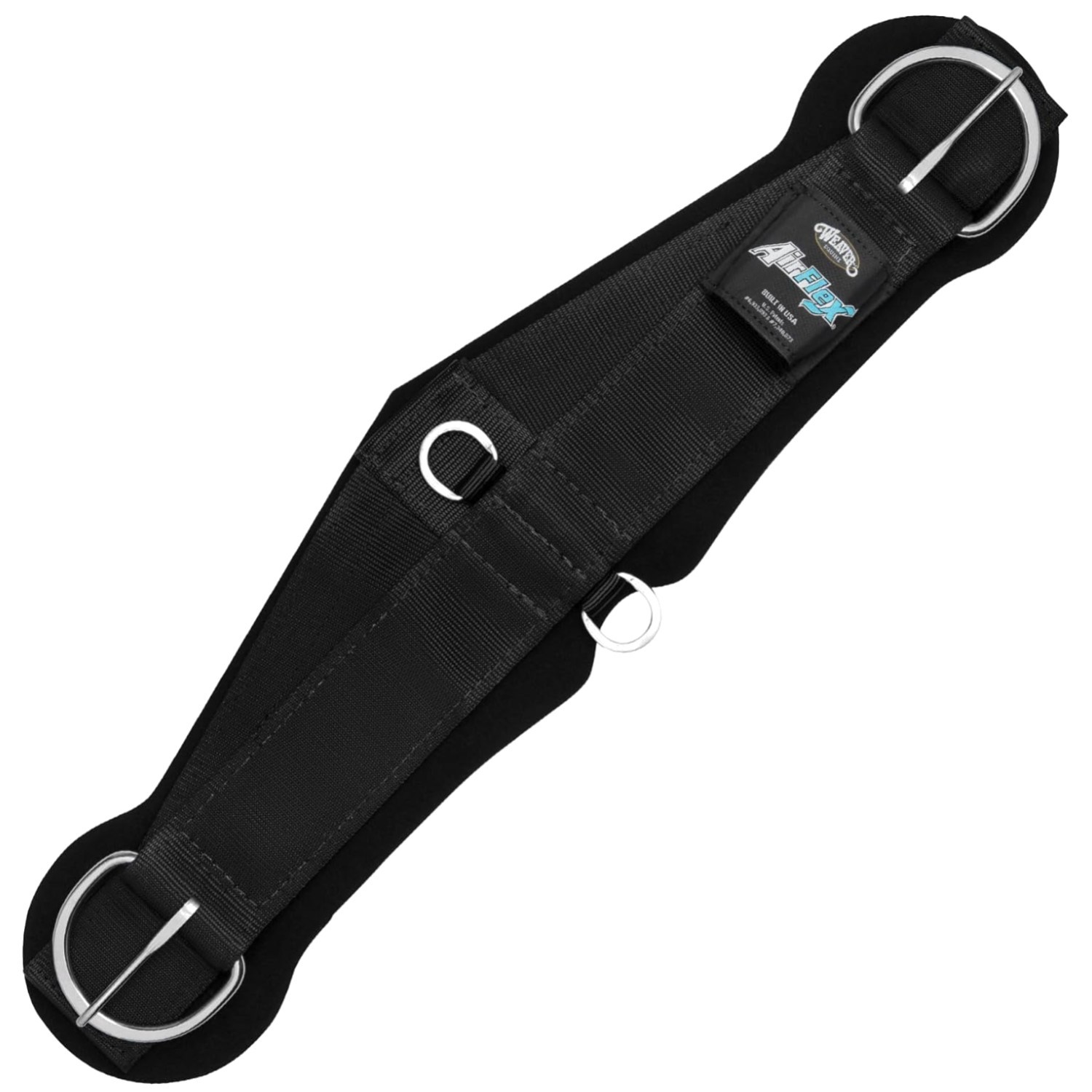 AirFlex Roper Horse Cinch, Black - Lightweight & Comfortable