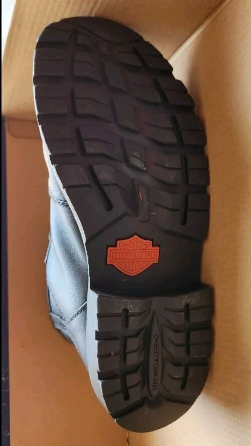 Harley Davidson D87065 Black Motorcycle Leather Boots Womens Sz. 7 -1/2