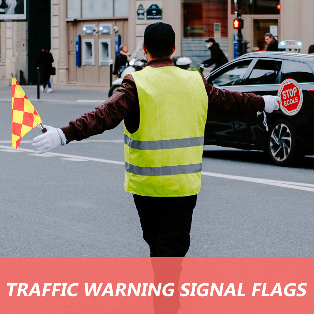 2PCS Football Command Flags Referee Flags Signal Flags Referee Equipments US