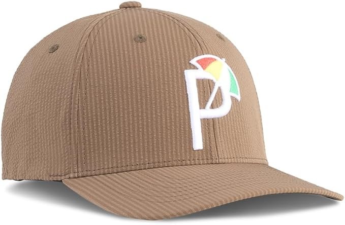 Palmer P Cap by Puma - Light Brown  Logo Puma Palmer Hat - Free Palmer Lapel Pin