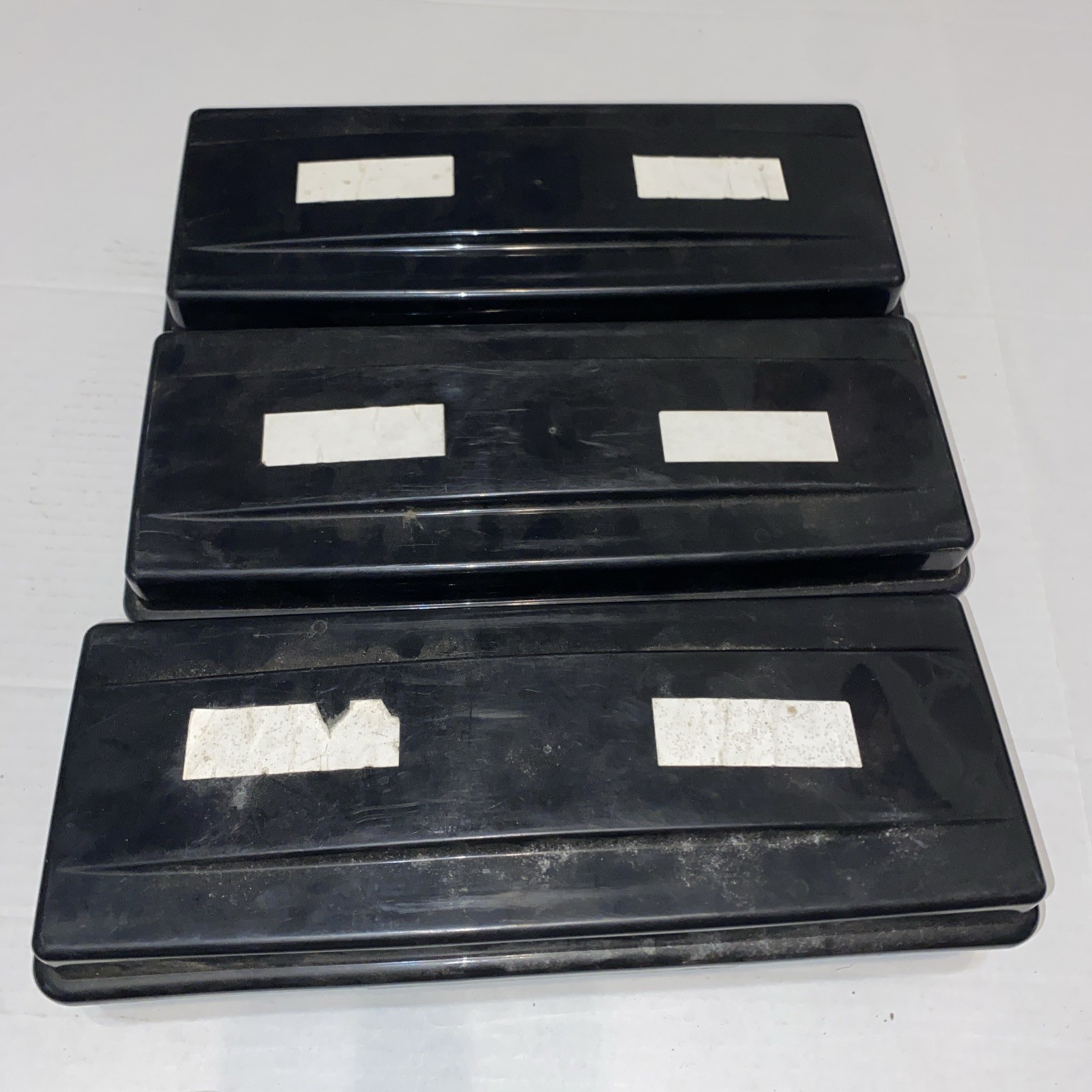 ALPHA Cassette Tape Storage Case Lot 3 Holds 24 Each Organizer Vintage - Empty