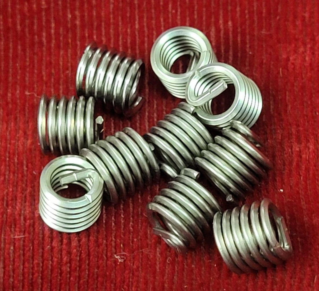 208-C4-0375 1/4-20 X 3/8 Thread Repair Insert Lot of 10 USA Perma Coil Fits Heli