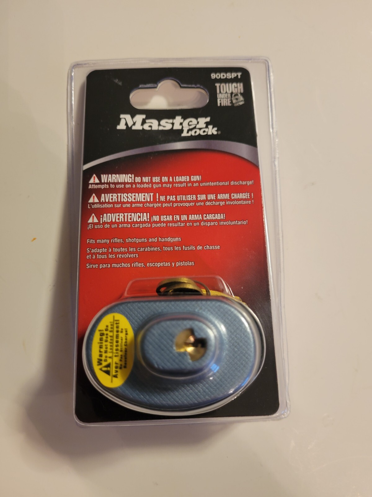 Master Lock 90DSPT Gun Lock, Keyed Trigger Lock Brand New Sealed