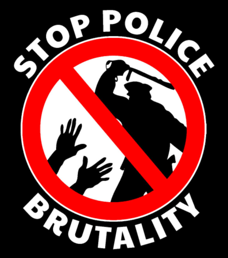 Stop Police Brutality Civil Rights Democrat Round Button Pin 2 1/4”