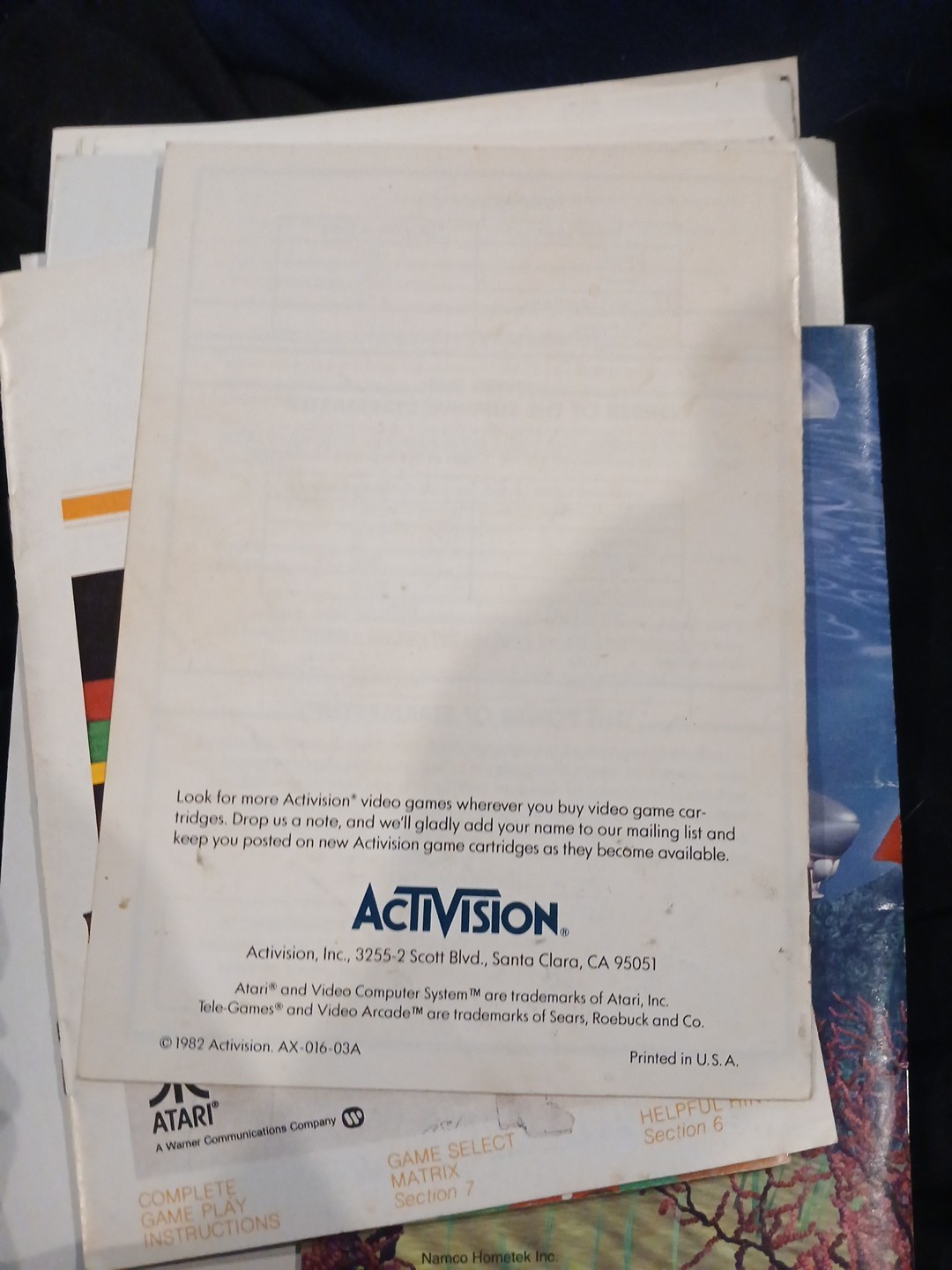 Starmaster Atari 2600 Instruction Manual 1982 Activision Great Shape See Pics