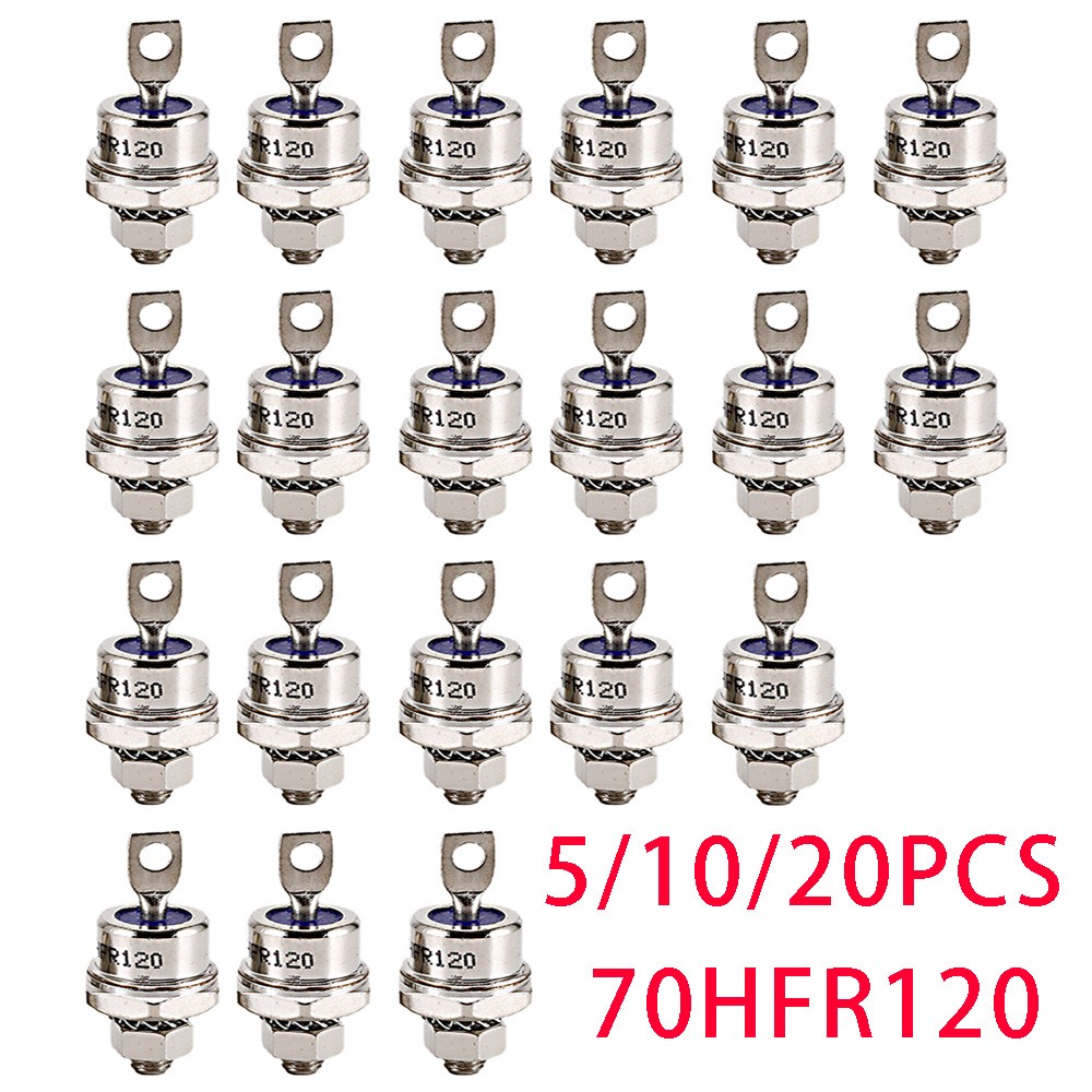 5/10/20 PCS 70HFR120 High Power Rectifier Metal Stud Type Rectifier Diode 70A-US