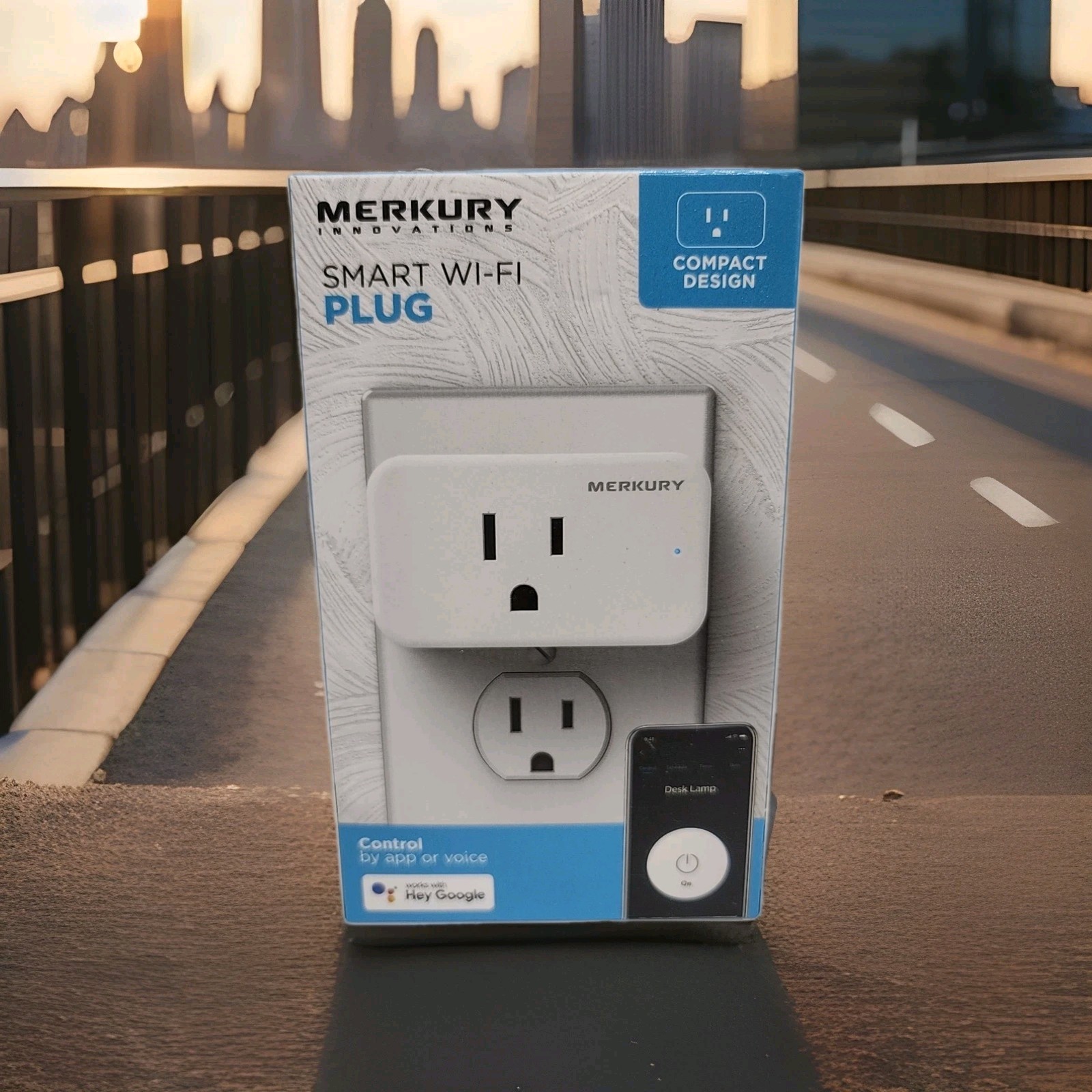 Merkury Smart Wifi Plug Smart Outlet Voice Assist Alexa Phone App