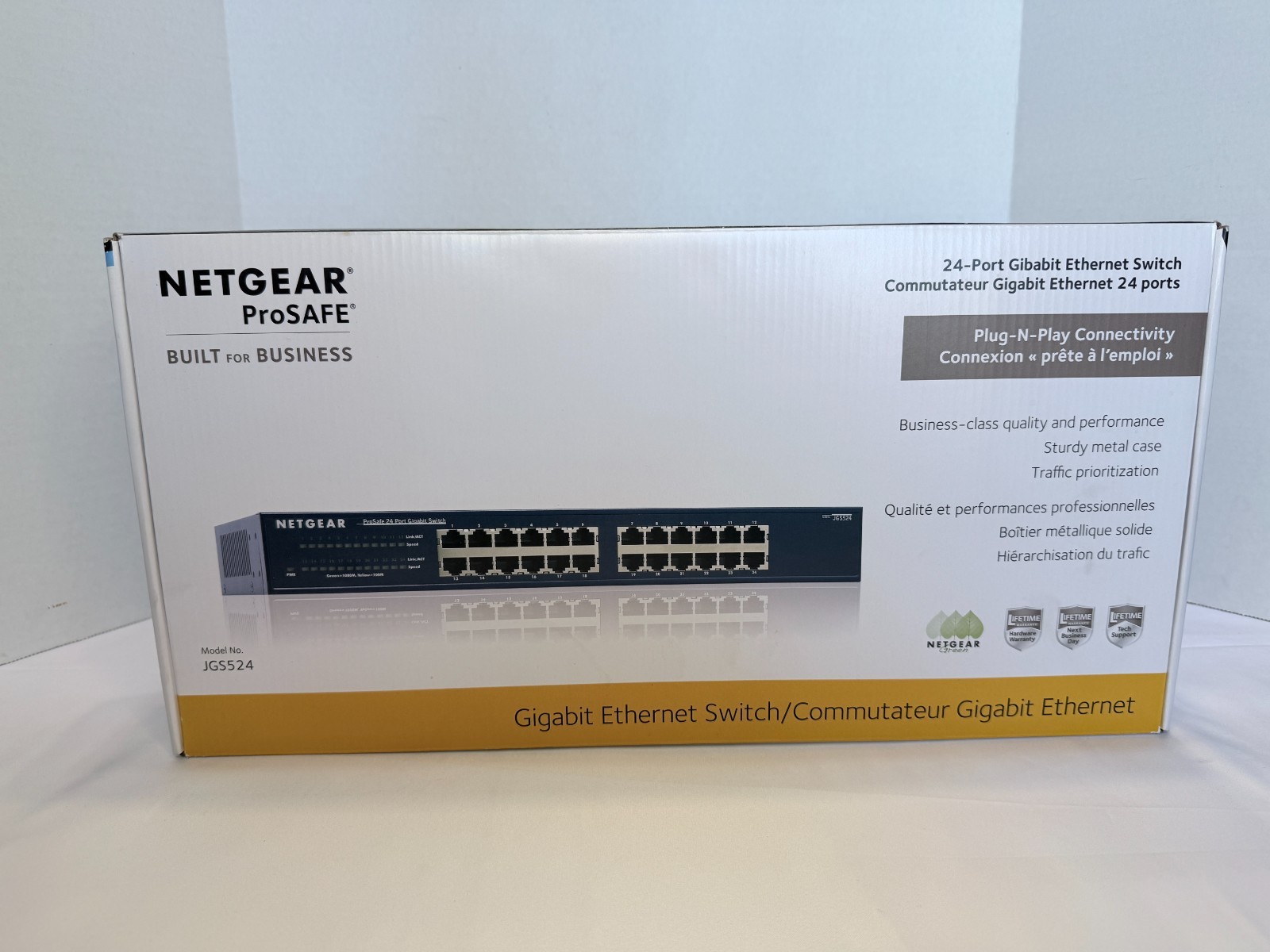 NetGear ProSafe JGS524 24-Port Gigabit Ethernet Switch *NEW SEALED