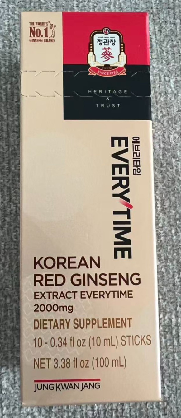 JUNG KWAN JANG Everytime Korean Red Ginseng Supplement - 10 Sticks