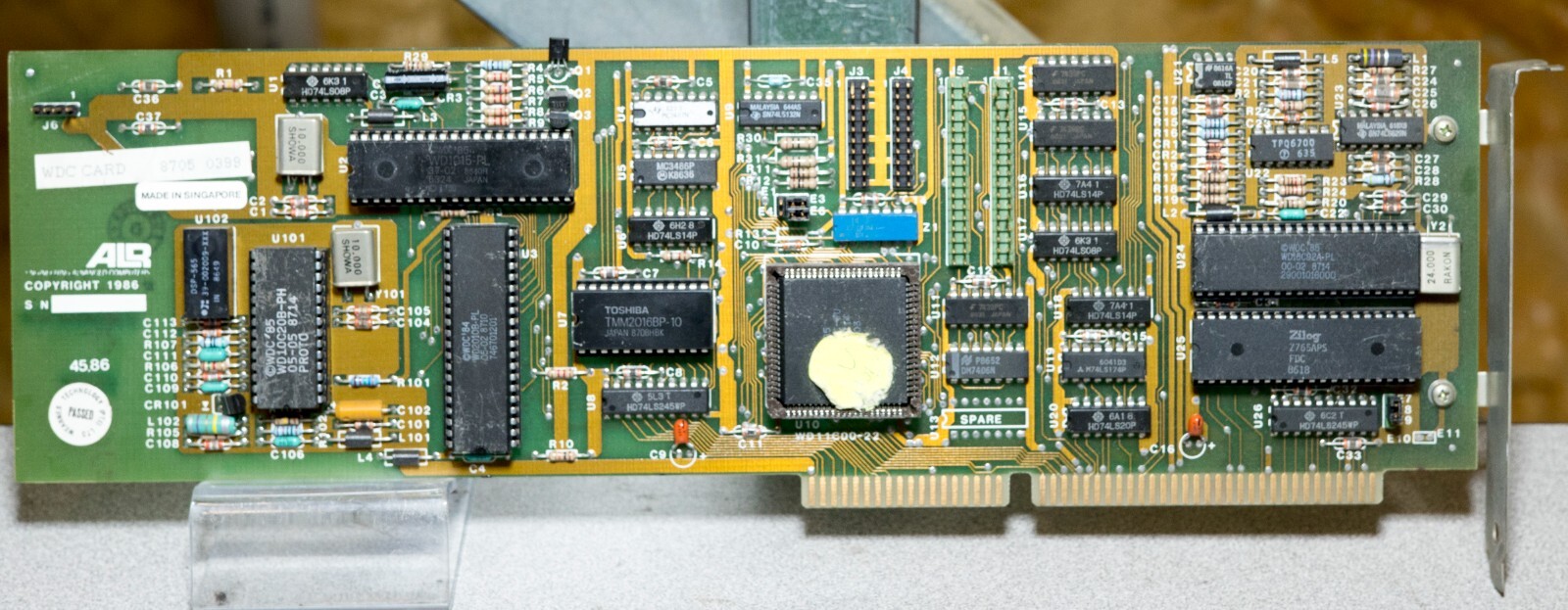 Vintage ALR WD11C00-22  mfm hard drive controller 16 bit ISA ISA451