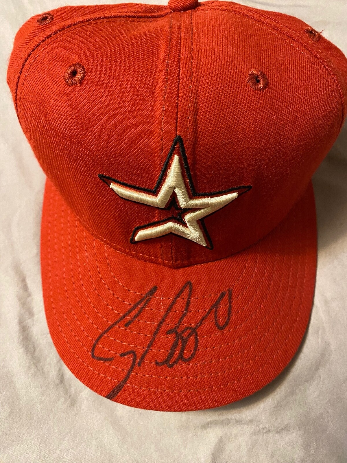 CRAIG BIGGIO Signed Autographed Houston Astros Hat Fleer Authentication HOF