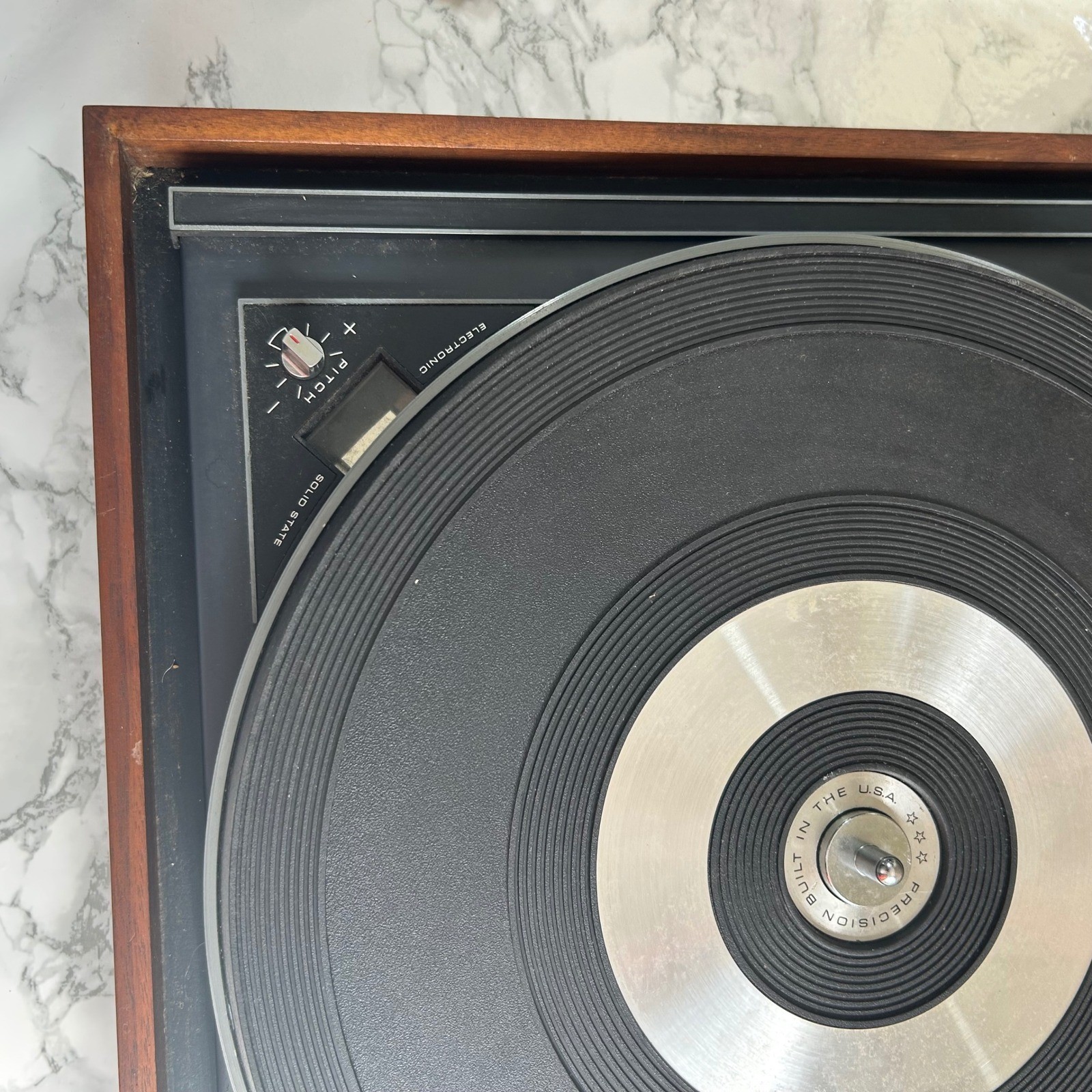BIC 980 Belt Drive Turntable Vintage Record Player with Grado DJ Cartridge Wood