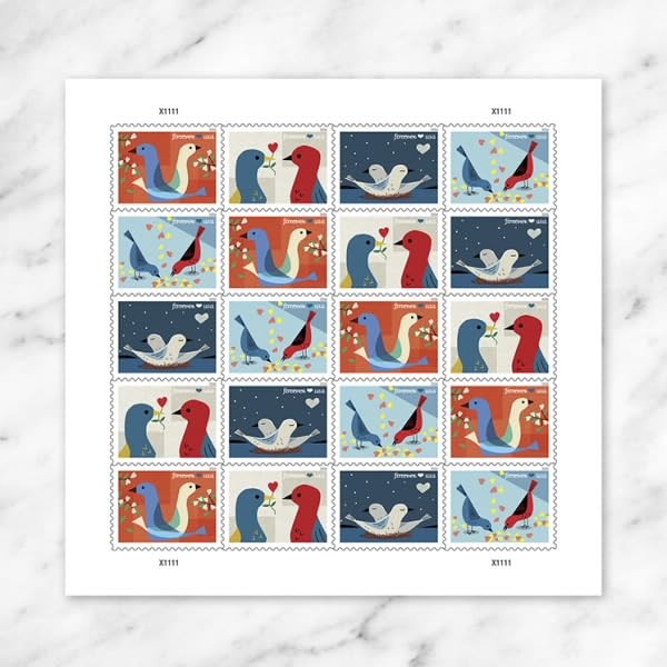 Love 2026 (Sheet of 20) Wedding First-Class Mail Forever Postage 20 Stamps