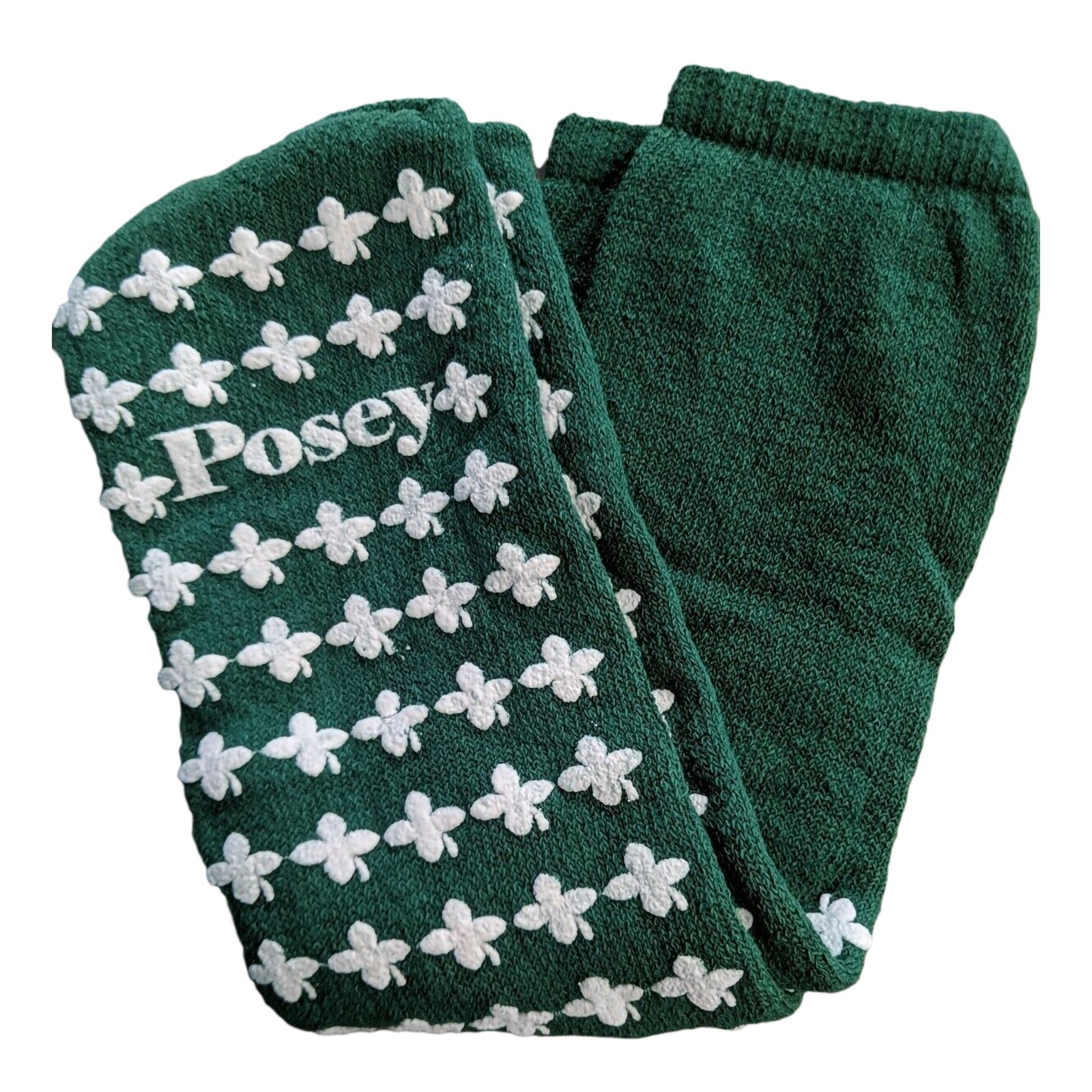 Posey Unisex Slipper Socks Up to Adult Size 13 Green 1 Pair