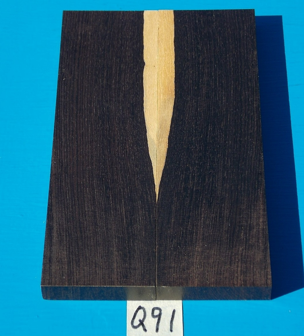 1 PAIR AFRICAN BLACKWOOD KNIFE SCALES~5/16" X 1-3/8" X 5"~EXOTIC WOOD~LUMBER