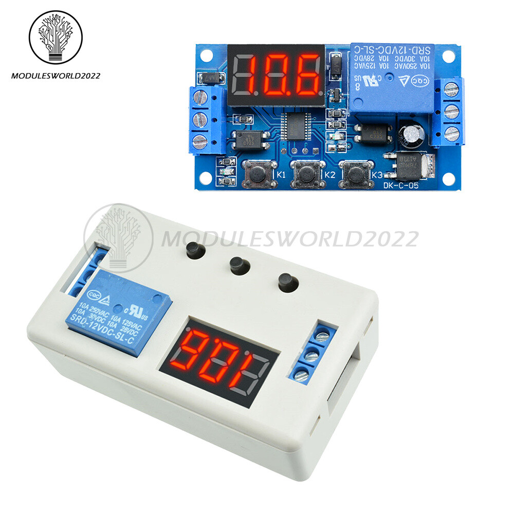 DC 12V LED Display Home Automation Delay Timer Board Control Switch Relay Module