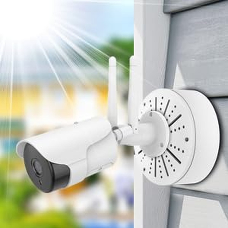 8 Pack CCTV Camera Junction Box Metal Outdoor Base Box Wall Ceiling Mount