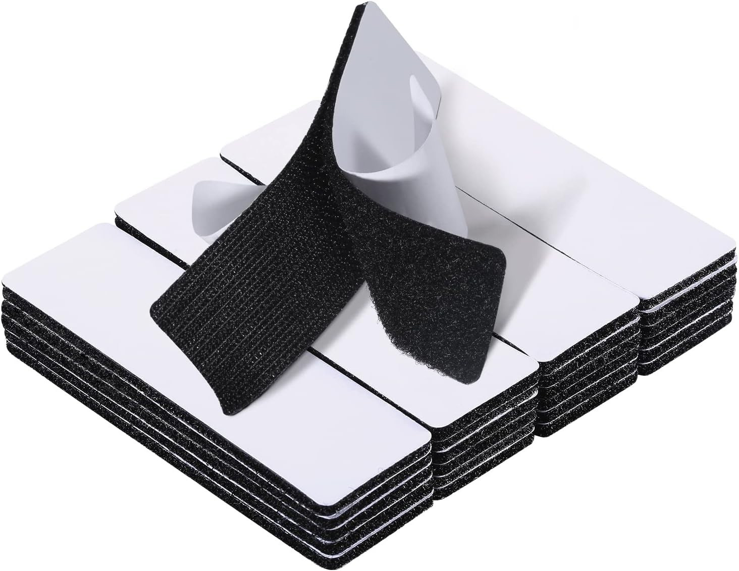 Versatile 1x4 Inch Adhesive Nylon Hook and Loop Strips for Home and Office Use